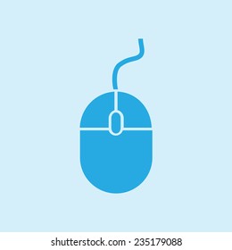 icon of mouse. Flat design 