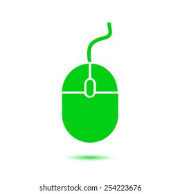 icon of mouse. Flat design 