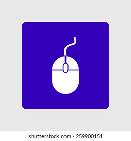 icon of mouse. Flat design 