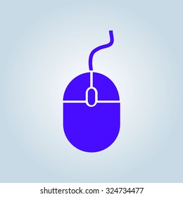 icon of mouse. Flat design 
