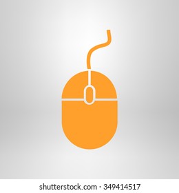 icon of mouse. Flat design 