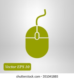 icon of mouse. Flat design 