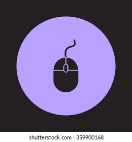 icon of mouse. Flat design 