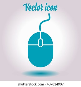 icon of mouse. Flat design 