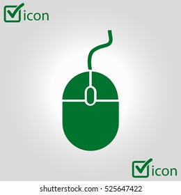 icon of mouse. Flat design 
