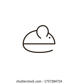 The icon of mouse. Outline illustration vector. Pictogram for web page, mobile app, promo. UI UX GUI design element. Editable stroke. Vector.