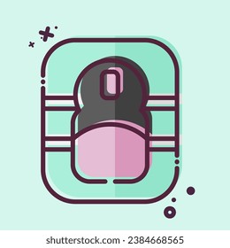 Icon Mouse Pad. related to Computer symbol. MBE style. simple design editable. simple illustration