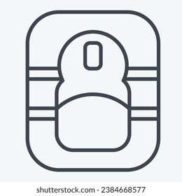 Icono Almohadilla del ratón. relacionado con el símbolo Computer. estilo de línea. diseño simple editable. ilustración simple