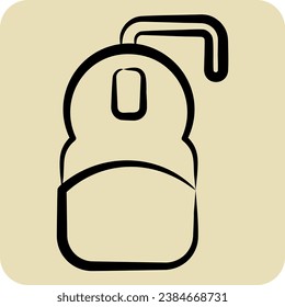 Icon Mouse. related to Computer symbol. hand drawn style. simple design editable. simple illustration