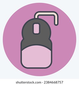 Icon Mouse. related to Computer symbol. color mate style. simple design editable. simple illustration