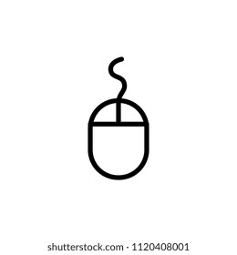 The icon of Mouse. Simple outline icon illustration, vector of Mouse for a website or mobile application