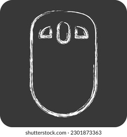 Icon Mouse. suitable for Computer Components symbol. chalk Style. simple design editable. design template vector