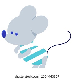 It is an icon of a mouse that poses cutely.