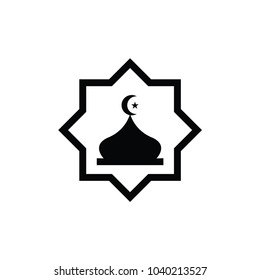 Icon Mubarak Islamic Vector - islamic sillhouette mosque vector illustration design