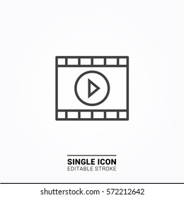 Icon multimedia player Single Icon Graphic Design