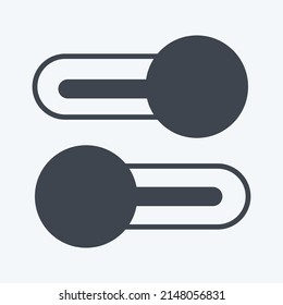 Icon Multiple Switches. suitable for web interface symbol. glyph style. simple design editable. design template vector. simple symbol illustration