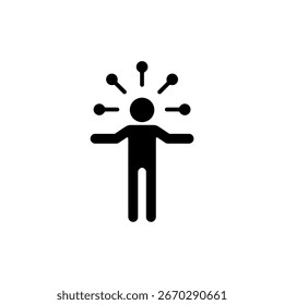Icono de una multitarea, aislado contra un fondo limpio.