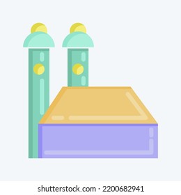 Icon Munich. suitable for education symbol. flat style. simple design editable. design template vector. simple illustration
