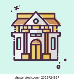 Icon Museum Of History. related to Prehistoric symbol. MBE style. simple design editable. simple illustration