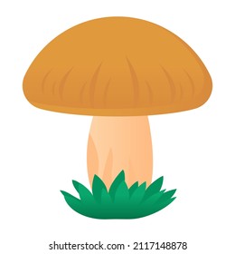 An icon of mushroom flat design


