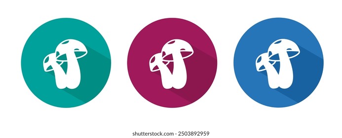 Icon for mushroom vector illustration in flat.