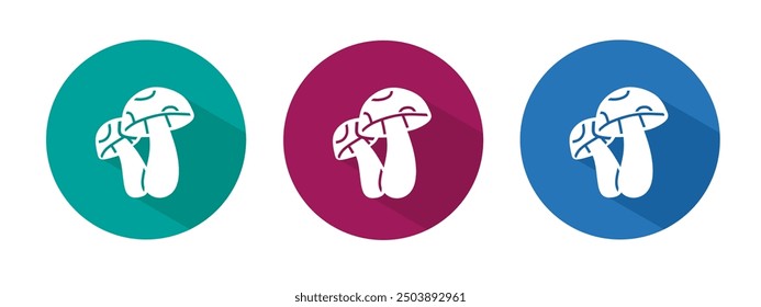 Icon for mushroom vector illustration in flat.