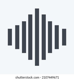 Icon Music Indicator I - Glyph Style - Simple illustration, Good for Prints , Announcements, Etc