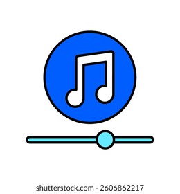 Icon a music, isolated against a clean background.