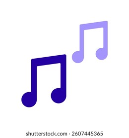 Icon a music, isolated against a clean background.