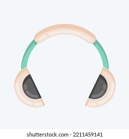 Icon Music Pocket. suitable for sportswear symbol. flat style. simple design editable. design template vector. simple illustration