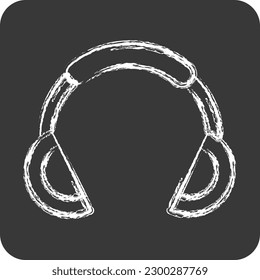 Icon Music Pocket. suitable for sportswear symbol. chalk Style. simple design editable. design template vector. simple illustration