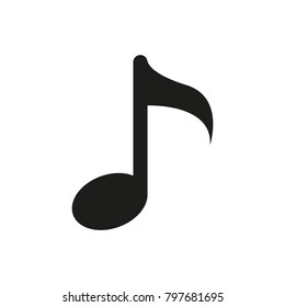 Icon of music. Vector illustration.