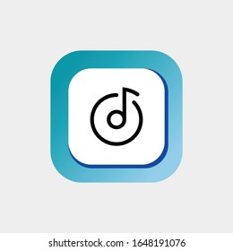 Icon Music Vector Line Art, Music Logo, Music Vector, Music Icon