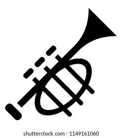 
Icon of a musical instrument with button depicting trumpet 
