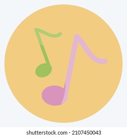 Icon Musical Note I - Flat Style - Simple illustration, Good for Prints , Announcements, Etc