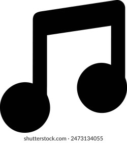 i
Icon of musical notes editable color