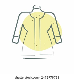 Icon Muslin. related to Sewing symbol. Color Spot Style. simple design illustration