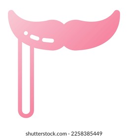 Icon mustache illustration can be used for web app info graphic etc