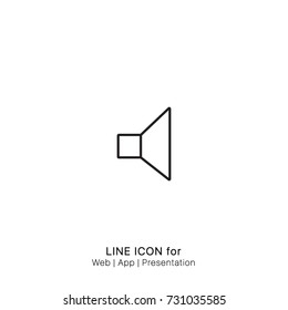 Icon mute volume control graphic design single icon vector
