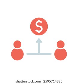 Icon a mutual fund, isolated against a clean background.
