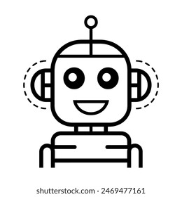 Icon Name AI Assistant - Una Imagen que representa un chatbot AI, que se puede inferir de las cadenas de ruta extraídas.