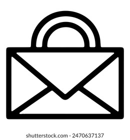  Symbolname Mail - Ein Bild, das einen geschlossenen Postumschlag darstellt, der aus den extrahierten Pfadzeichenfolgen abgeleitet werden kann.