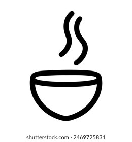 Icon Name Tea - An image depicting a cup of tea, which can be inferred from the extracted path strings. Outline Black