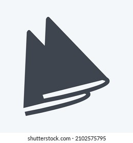 Icon Napkins - Glyph Style - Simple illustration,Design template vector, Good for prints, posters, advertisements, announcements, info graphics, etc.