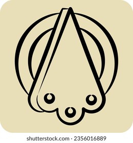 Icon Napkins. related to Camping symbol. hand drawn style. simple design editable. simple illustration