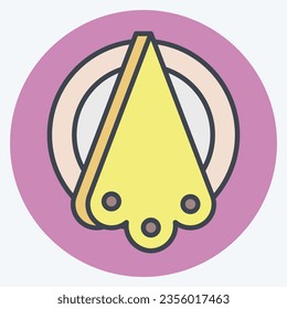 Icon Napkins. related to Camping symbol. color mate style. simple design editable. simple illustration