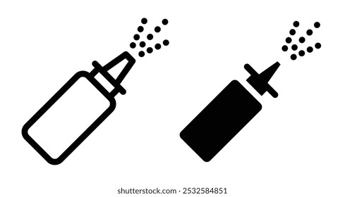 Ícone de um frasco de spray nasal, simbolizando cuidados de saúde, medicação ou alergias.