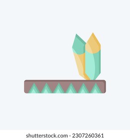 Icon Native American. related to American Indigenous symbol. flat style. simple design editable