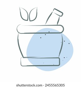 Icon Naturopathy. related to Medical Specialties symbol. Color Spot Style. simple design illustration