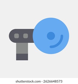 Icon navigation. Computer components elements. Icon in flat style.